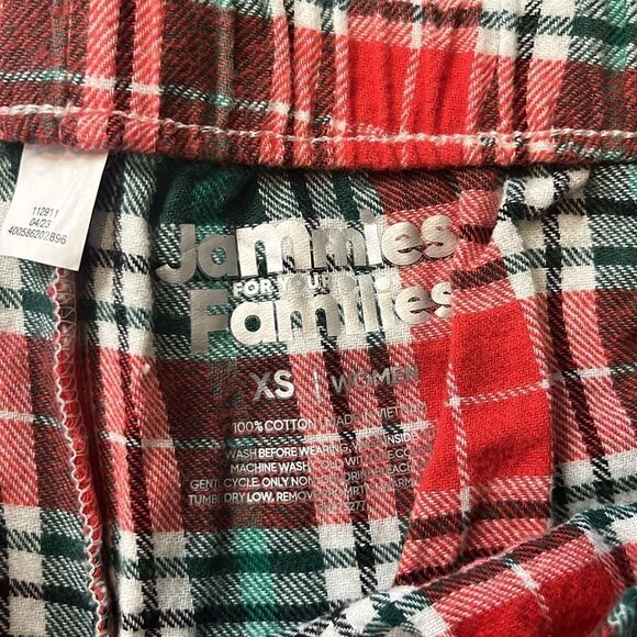 Jammies for Families Women Plaid Christmas Tree Pajama Set, size XS - Picture 4 of 4